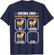 Funny shiba inu guide to training dog owner french Women Girls Kids T-Shirt - T-Shirt | Navy