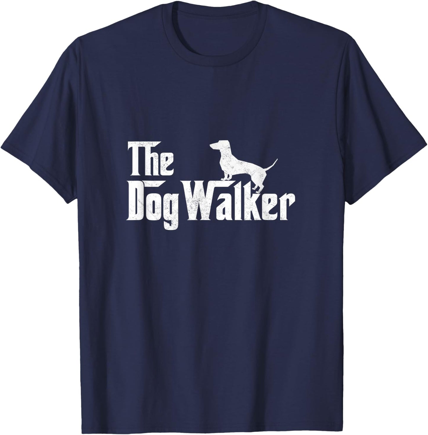 The Dogwalker Professional Dog Walkers Dogs Lover Puppies T-Shirt - T-Shirt | Navy
