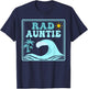 Rad Auntie The Big One 1st Birthday Surf Family Matching T-Shirt - T-Shirt | Navy