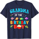 Grandma Of The Birthday Boy Sea Fish Ocean Animals Aquarium T-Shirt - T-Shirt | Navy