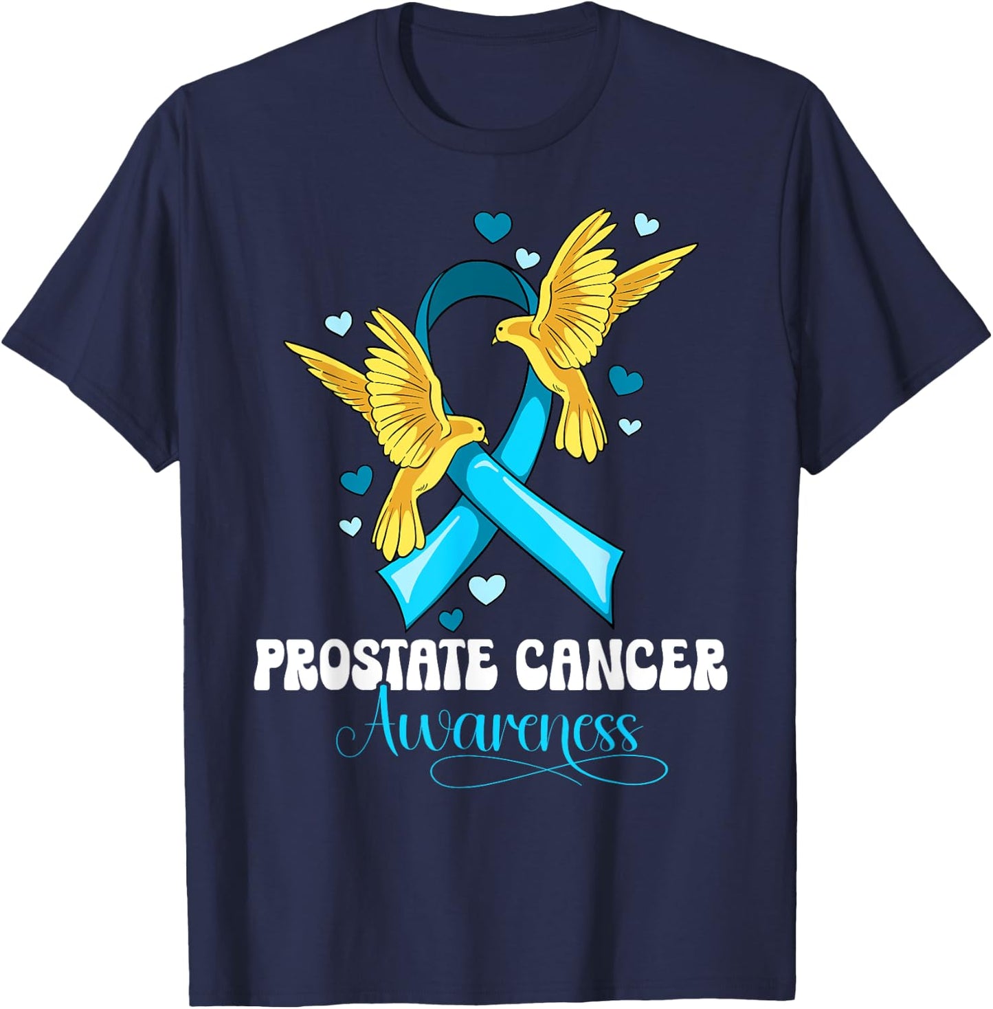 Prostate Cancer Awareness T-Shirt - T-Shirt | Navy