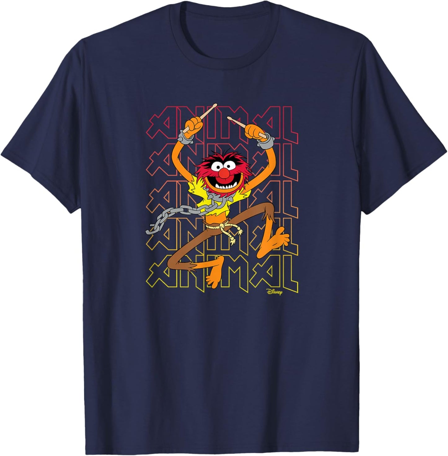 Disney - The Muppets Animal Stacked T-Shirt - T-Shirt | Navy