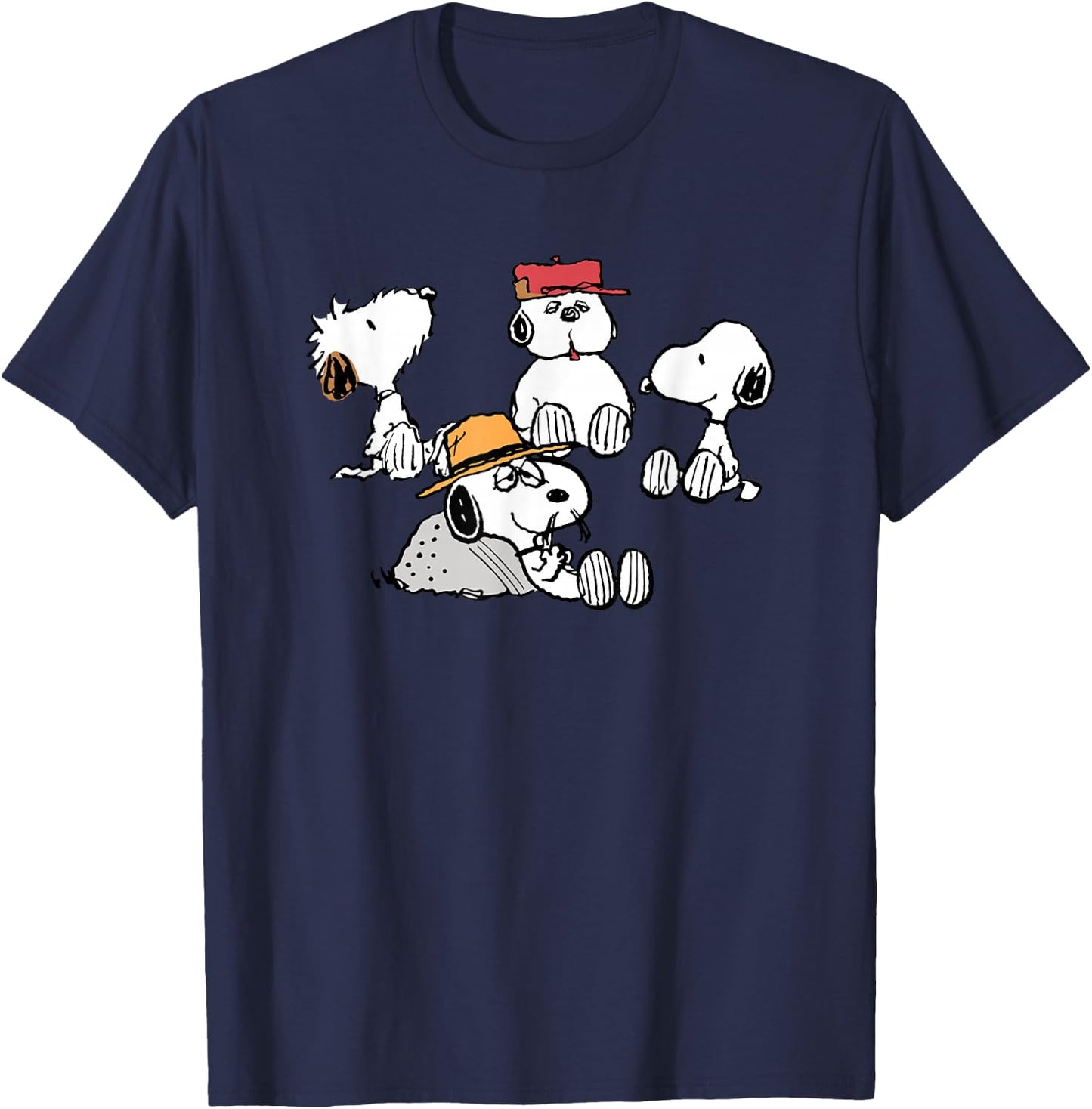 Peanuts - Snoopy Siblings T-Shirt - T-Shirt | Navy