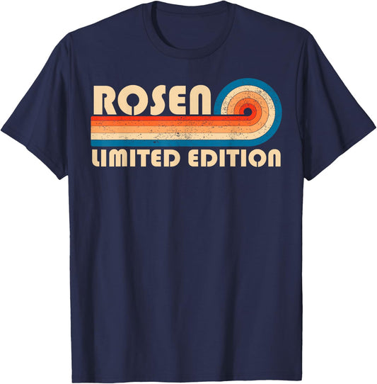 ROSEN Surname Retro Vintage 80s 90s Birthday Reunion T-Shirt - T-Shirt | Navy