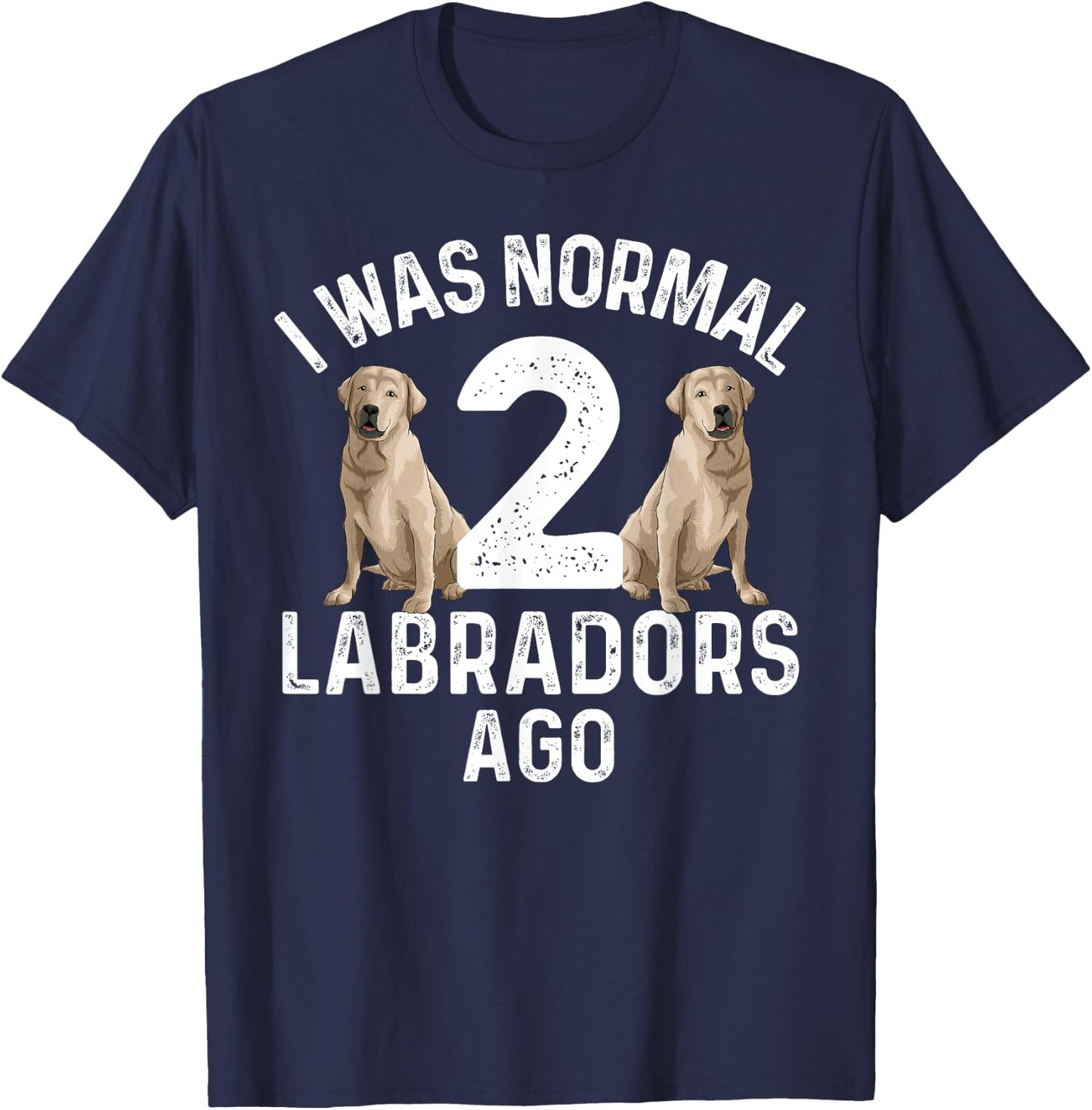 Cute Labrador Design Women Labrador Retriever Lovers T-Shirt - T-Shirt | Navy