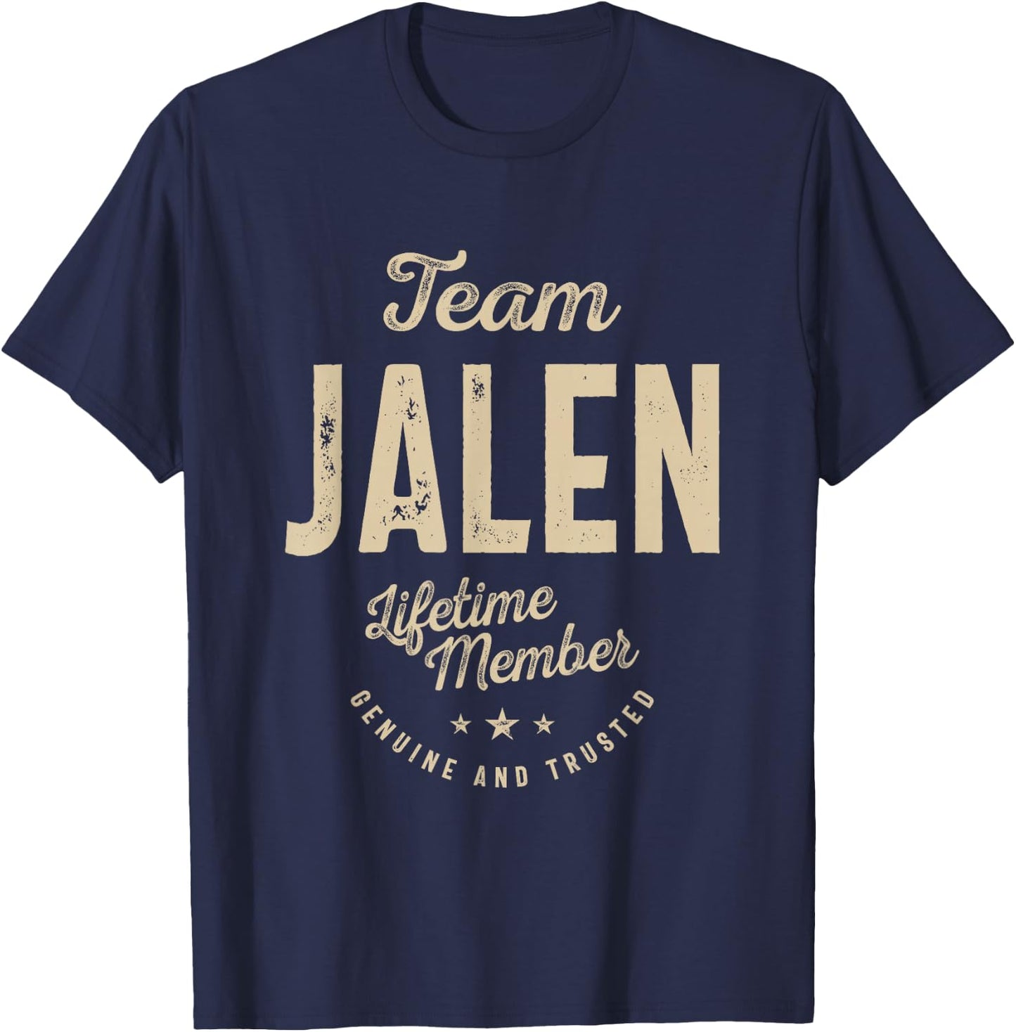 Team Jalen Lifetime Member - Name Jalen T-Shirt - T-Shirt | Navy