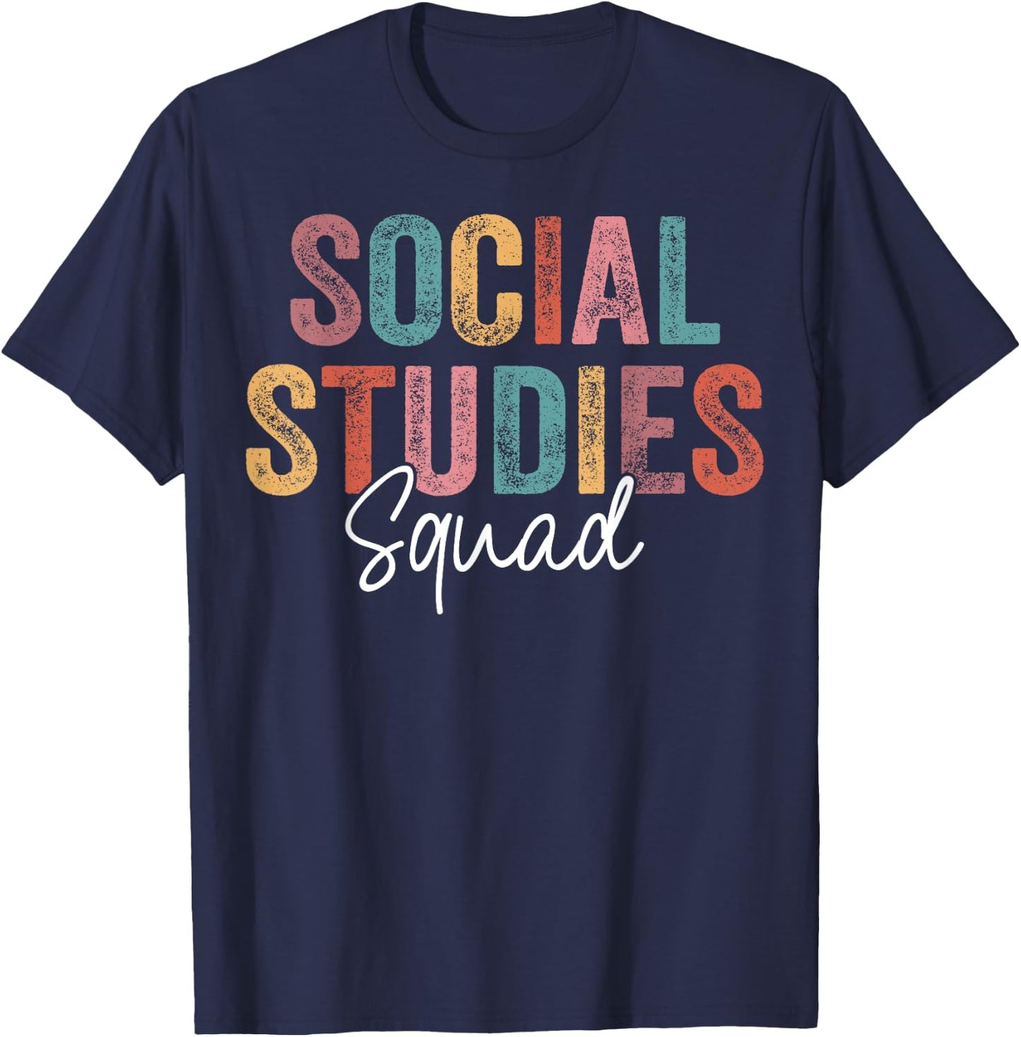 Social Studies Squad Back To School appreciation T-Shirt - T-Shirt | Navy