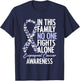 Esophageal Cancer Awareness Ribbon Family Matching T-Shirt - T-Shirt | Navy