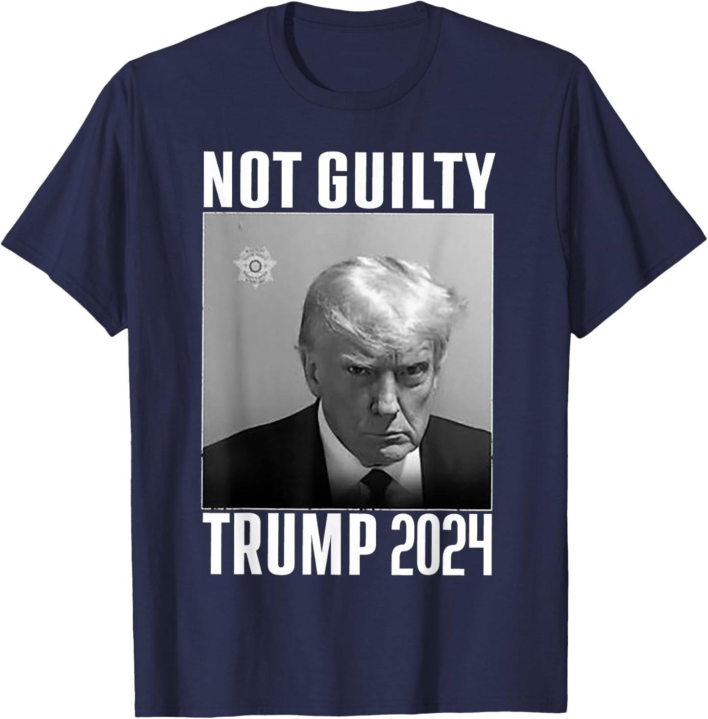 Not Guilty Trump 2024 T-Shirt - T-Shirt | Navy