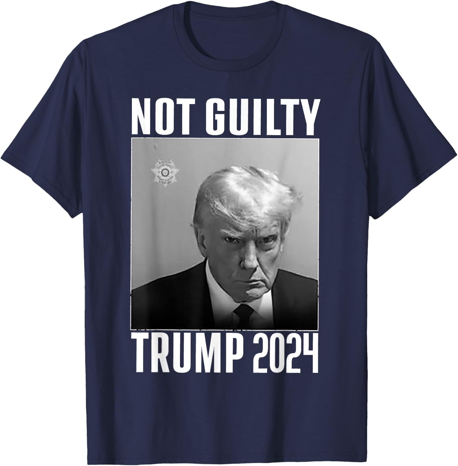 Not Guilty Trump 2024 T-Shirt - T-Shirt | Navy