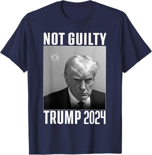 Not Guilty Trump 2024 T-Shirt - T-Shirt | Navy