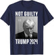 Not Guilty Trump 2024 T-Shirt - T-Shirt | Navy