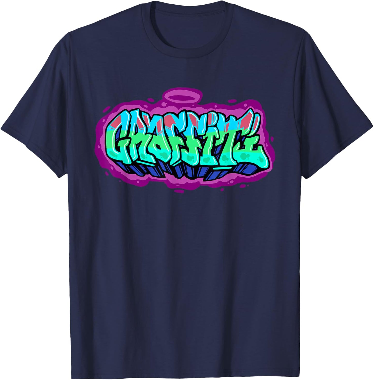 Graffiti Art Hip Hop Street Art Artist T-Shirt - T-Shirt | Navy