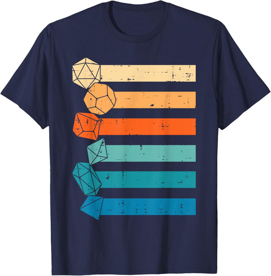 Rpg Gamer Retro Role Playing Game Men Boys T-Shirt - T-Shirt | Navy