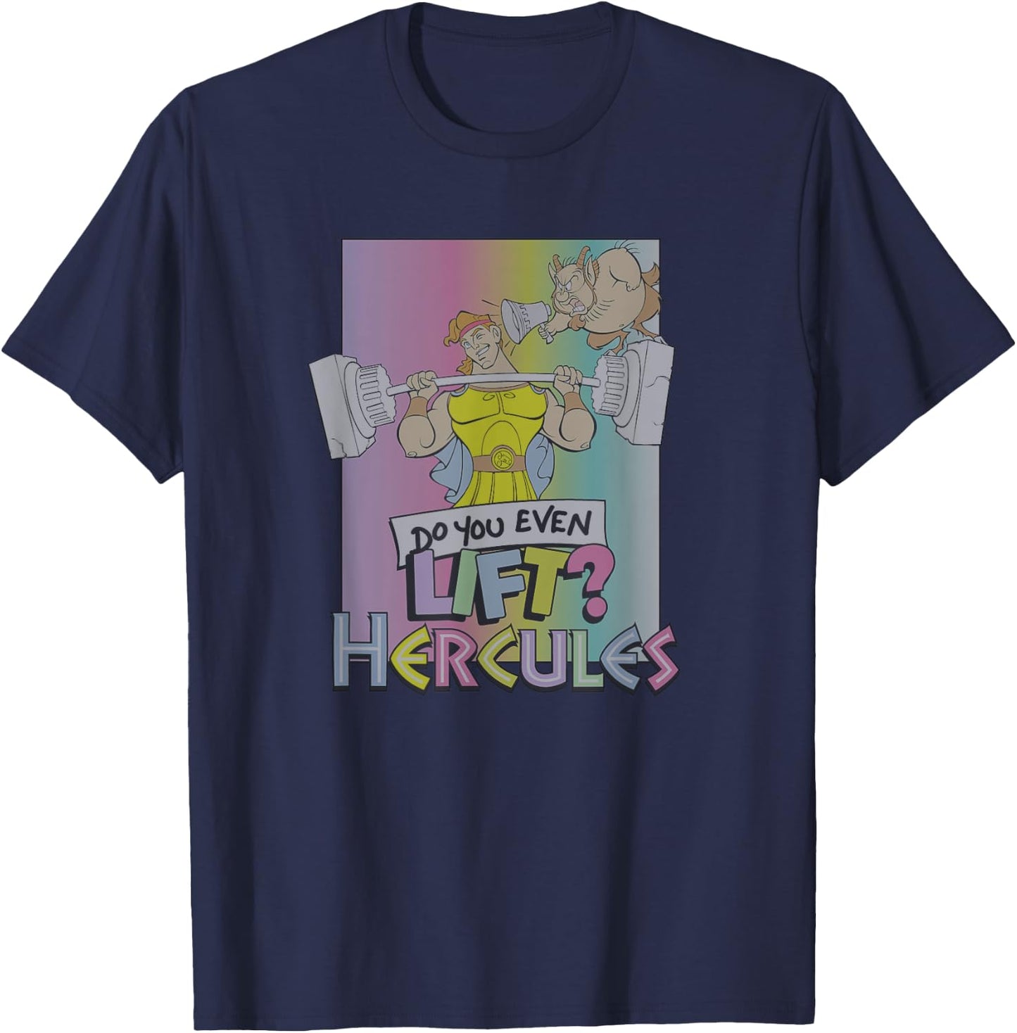 Disney Hercules Do You Even Lift 90s T-Shirt - T-Shirt | Navy