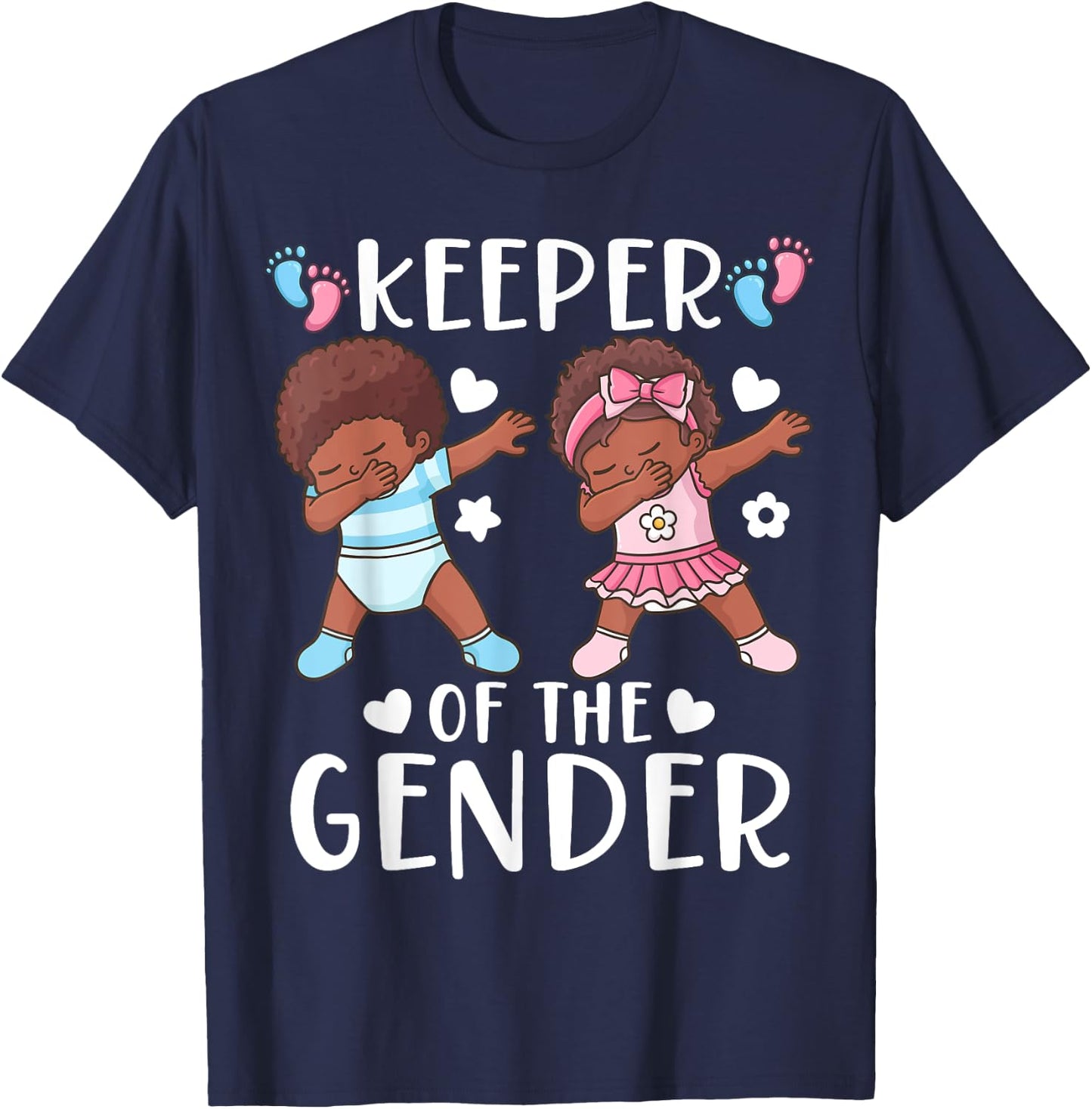 Gender Reveal Keeper of the Gender T-Shirt - T-Shirt | Navy