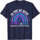 In May We Wear Purple & Blue Pediatric Stroke Awareness T-Shirt - T-Shirt | Navy