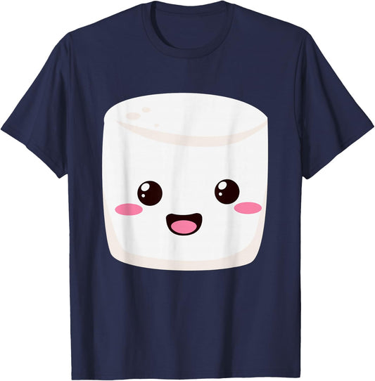 Kawaii Halloween Group Costume Party S'Mores Marshmallow T-Shirt - T-Shirt | Navy