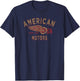 American Motors Union Made Since 58 Winged Wheel Logo T-Shirt - T-Shirt | Navy