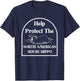 Protect The North American House Hippo T-Shirt - T-Shirt | Navy
