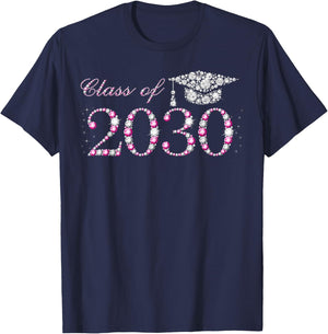 Class of 2030, Future Class of 2030, Future Graduation 2030 T-Shirt - T-Shirt | Navy