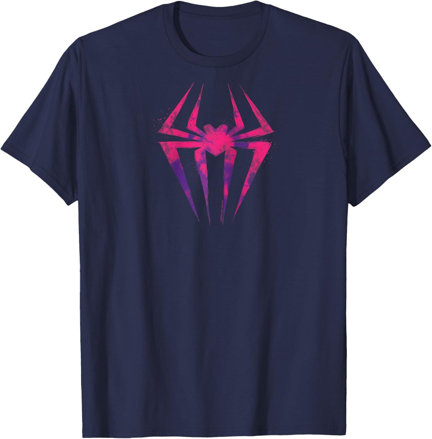 Marvel Spider-Man: Across The Spider-Verse Spider-Gwen Icon Raglan Baseball T-Shirt - T-Shirt | Navy