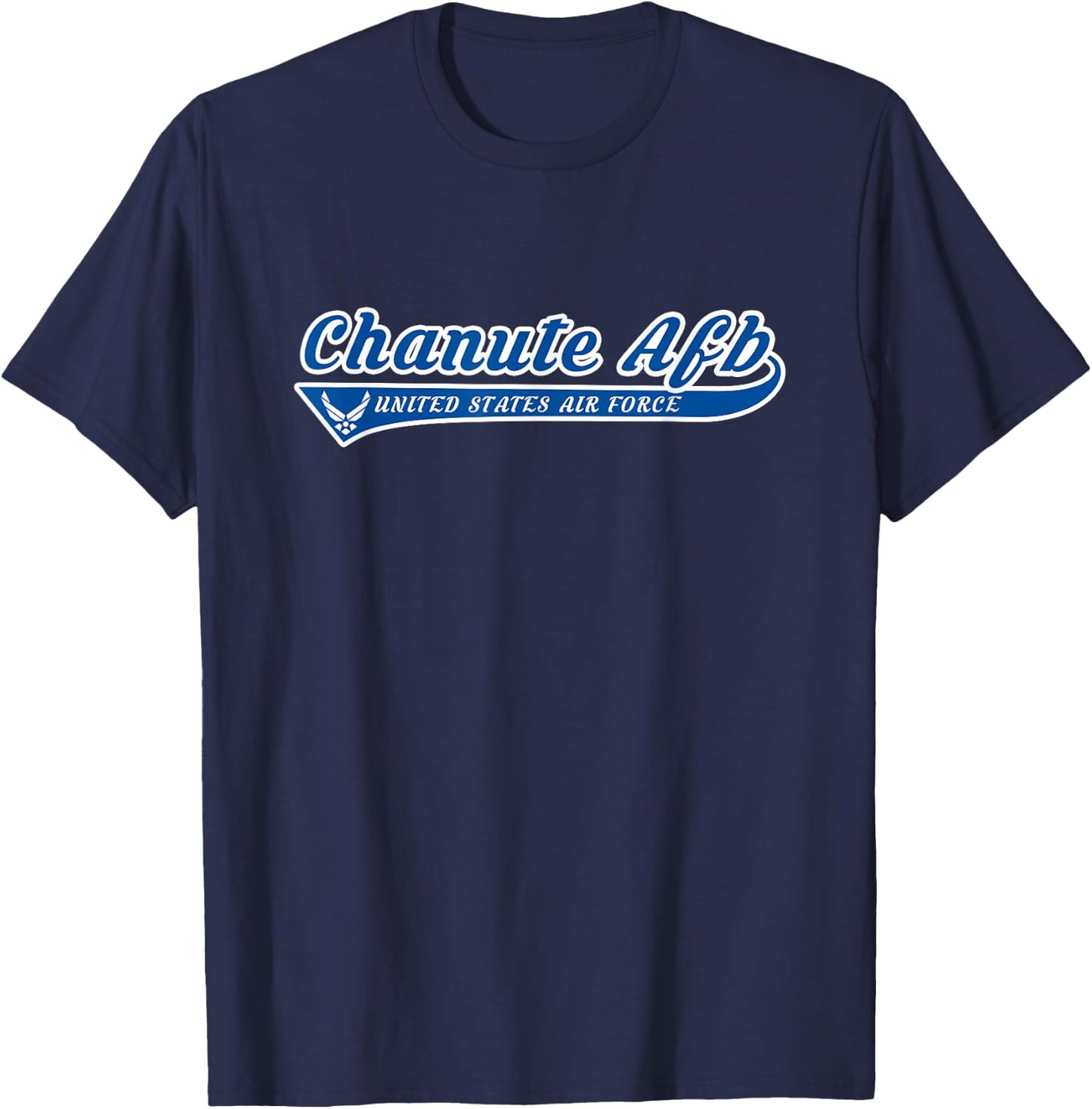 Chanute Air Force Base - Chanute AFB Illinois IL Vintage T-Shirt - T-Shirt | Navy