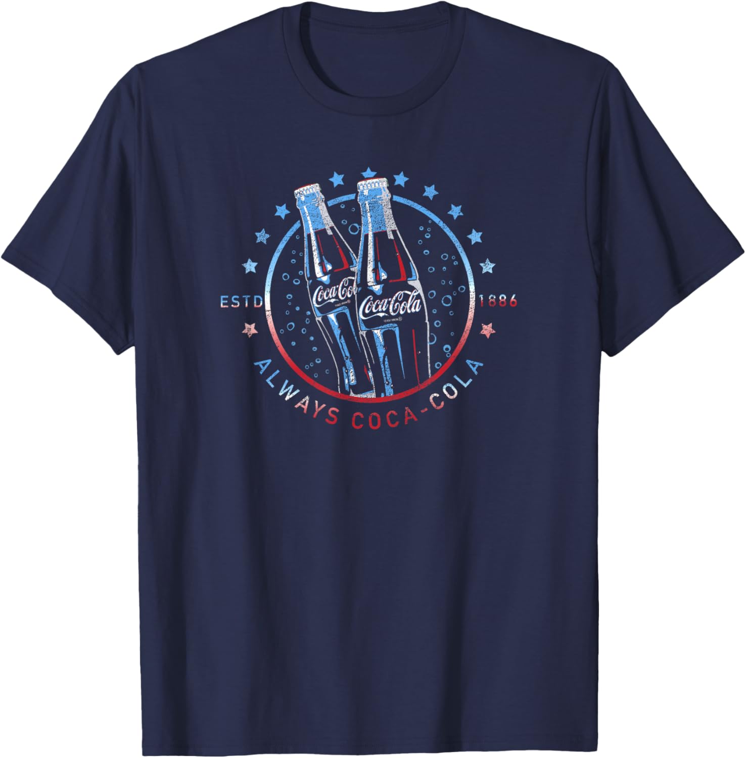 Coca-Cola Fourth of July Vintage Always Logo T-Shirt - T-Shirt | Navy