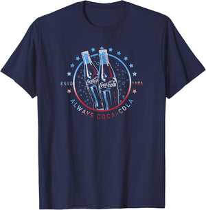 Coca-Cola Fourth of July Vintage Always Logo T-Shirt - T-Shirt | Navy