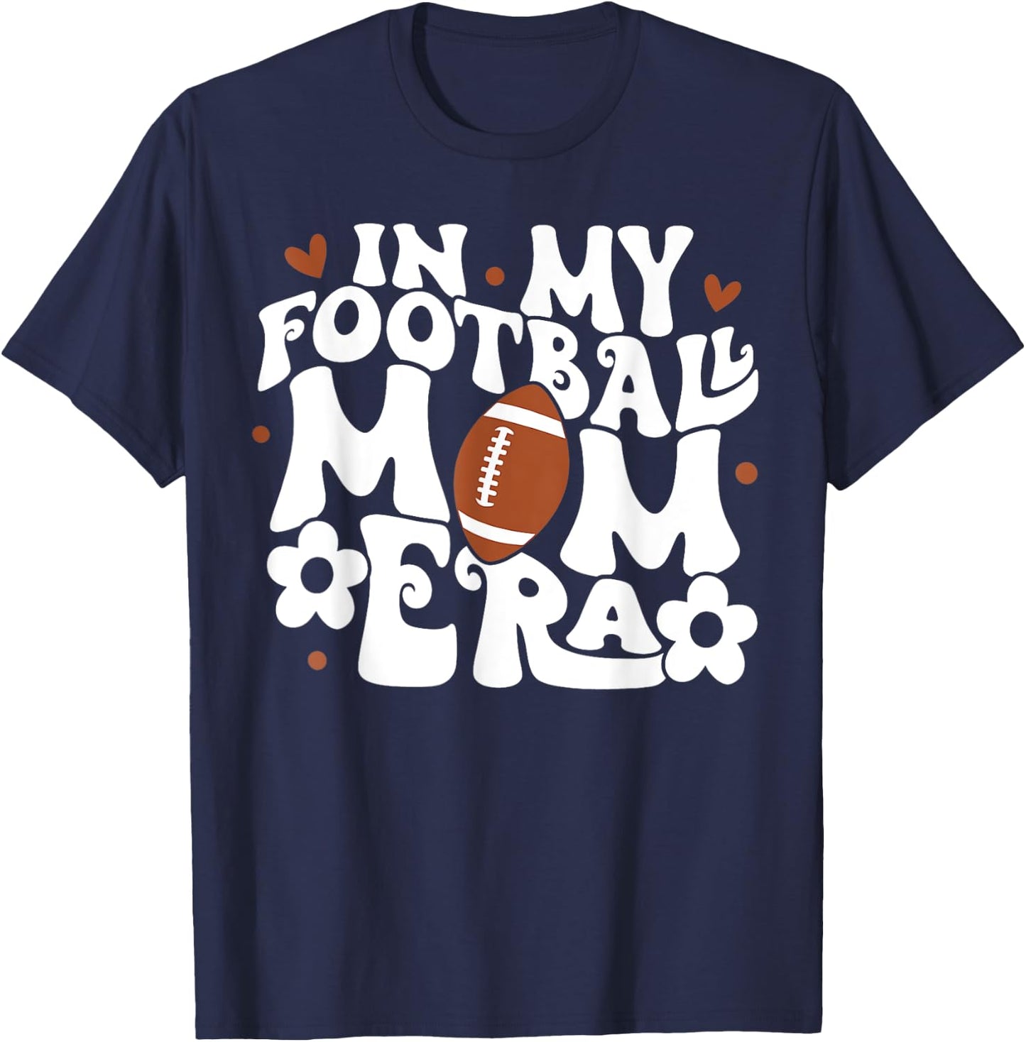 In My Football Mom Era T-Shirt - T-Shirt | Navy