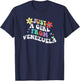 Retro Groovy Just A Girl From Venezuela Mother's Day 2023 T-Shirt - T-Shirt | Navy