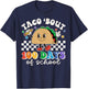 Taco Bout 100 Days of School Teacher Retro 100th Day Student T-Shirt - T-Shirt | Navy