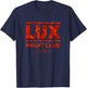 Lucifer Lux Nightclub Flaming Hot Logo T-Shirt - T-Shirt | Navy