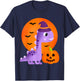 Cute Dinosaur Halloween Kids Girls Dinosaur T Rex Halloween T-Shirt - T-Shirt | Navy