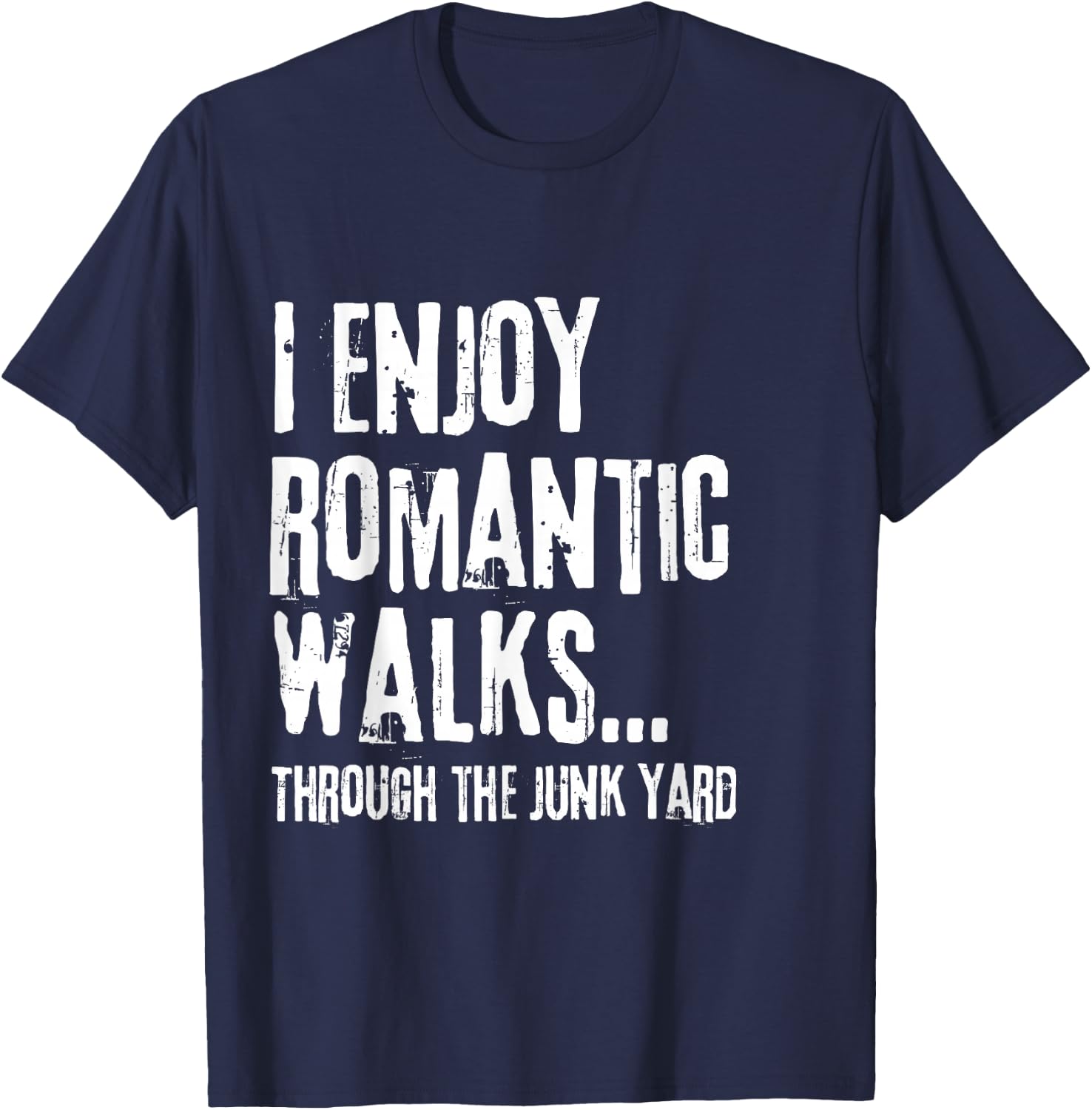 Funny Junking Vintage Junk Yard Retro Thrifting T-Shirt - T-Shirt | Navy