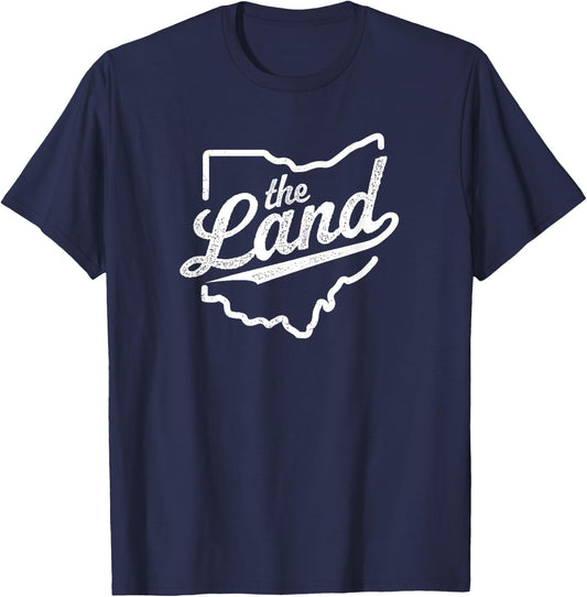 Retro "The Land" Cleveland Ohio Classic Throwback Souvenir T-Shirt - T-Shirt | Navy