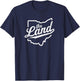 Retro "The Land" Cleveland Ohio Classic Throwback Souvenir T-Shirt - T-Shirt | Navy