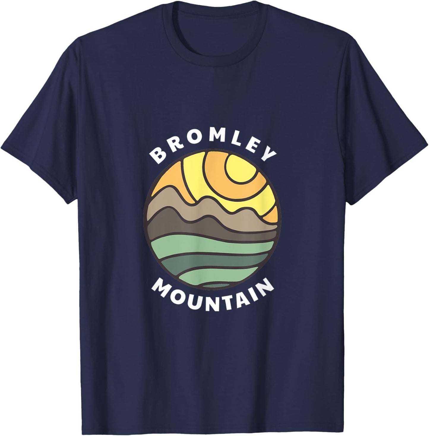 Bromley Mountain Vermont Mountains VT Vacation Souvenir T-Shirt - T-Shirt | Navy