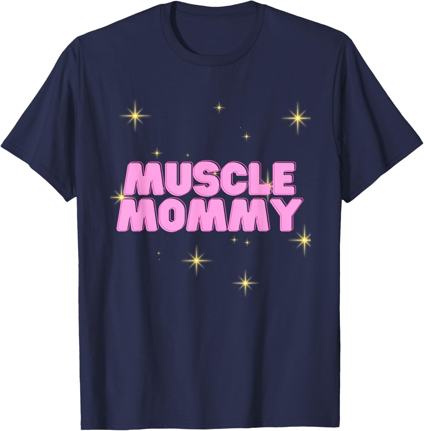 Gym Muscle Mommy Pump Cover T-Shirt - T-Shirt | Navy