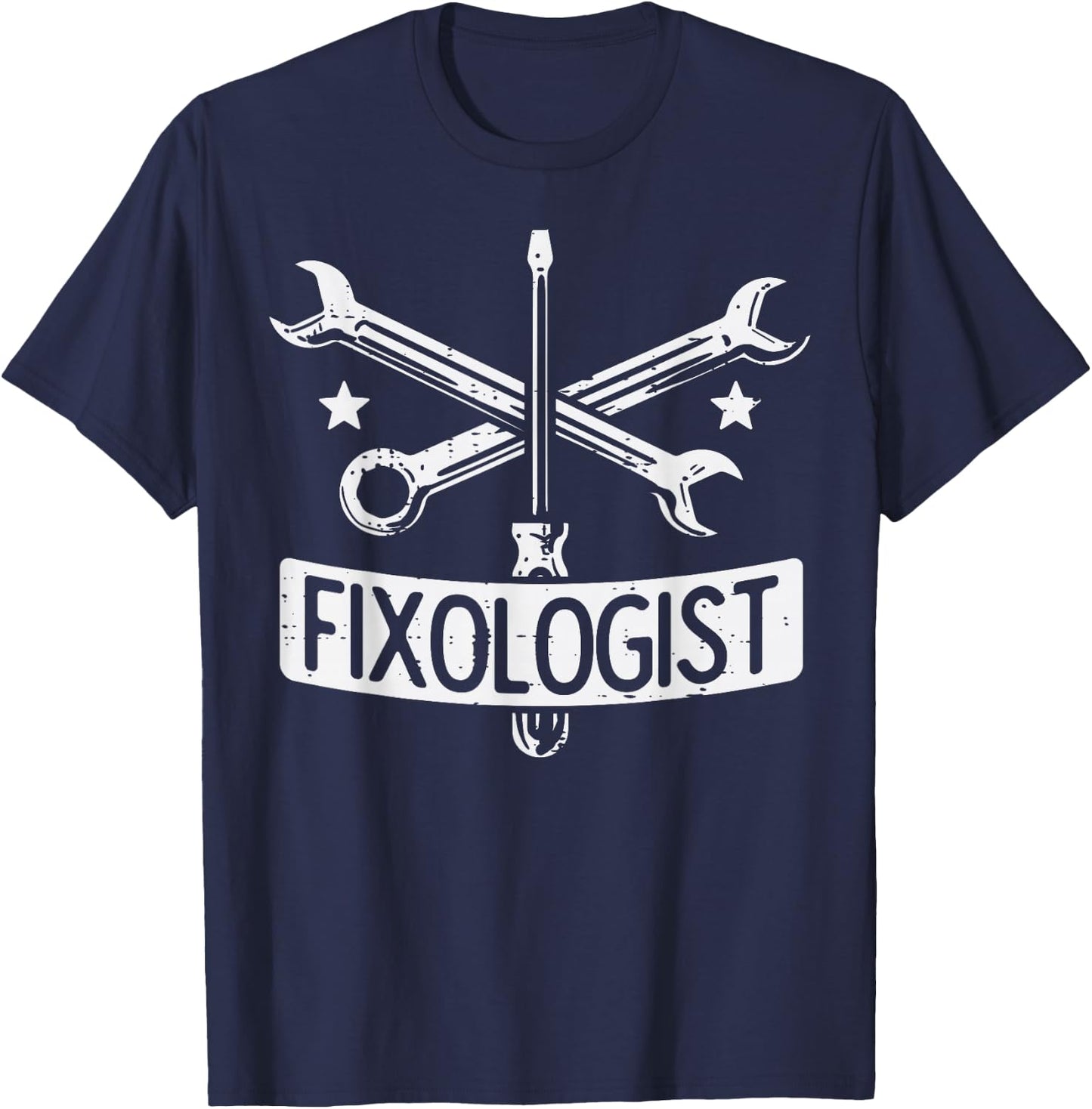 Fixologist Repair Car Technician Auto Mechanic Garage Men T-Shirt - T-Shirt | Navy
