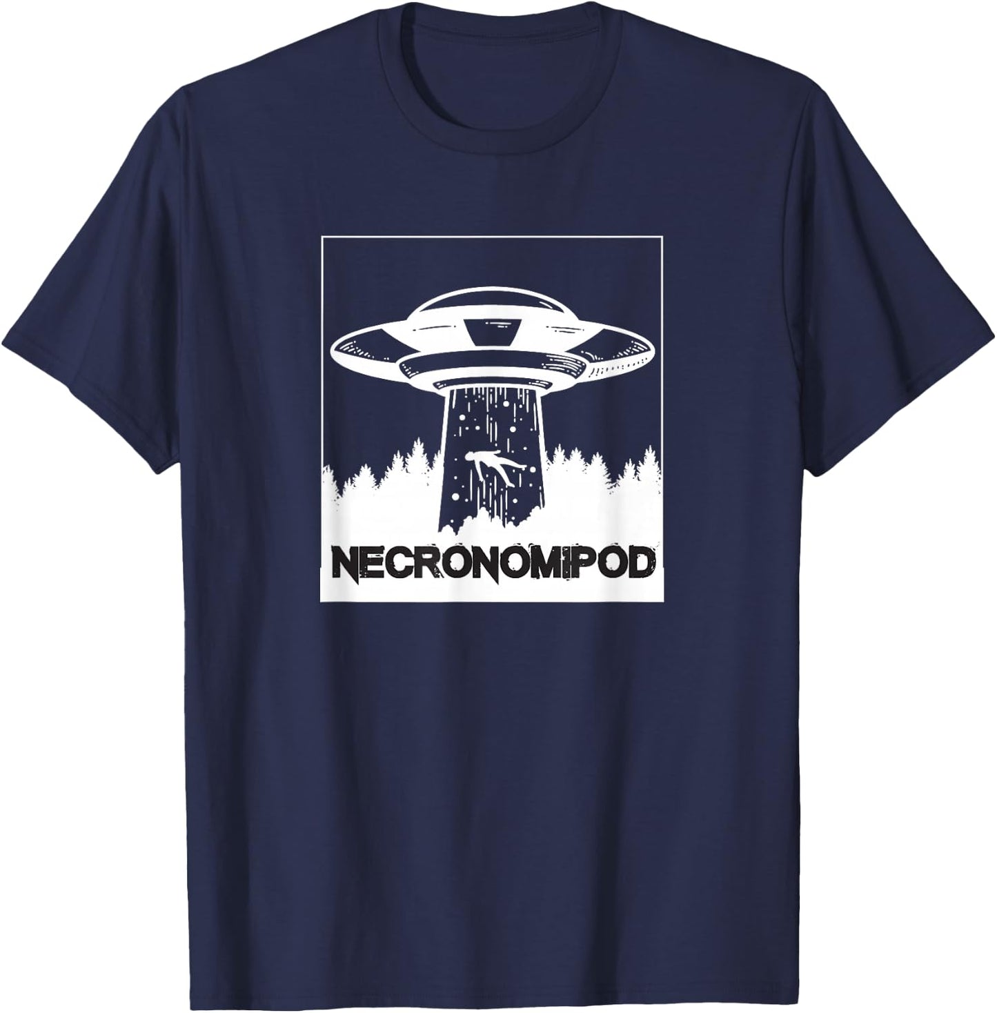 Necronomipod UFO Abduction T-Shirt - T-Shirt | Navy