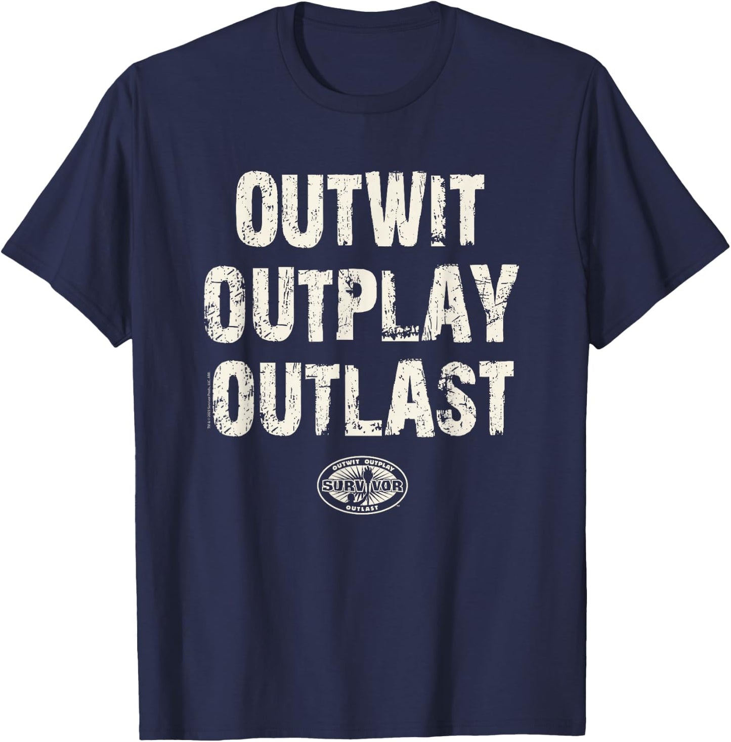 Survivor - Outwit Outplay Outlast T-Shirt - T-Shirt | Navy