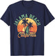 Jalama Beach California Retro Surfer Vintage Beach Men Women T-Shirt - T-Shirt | Navy