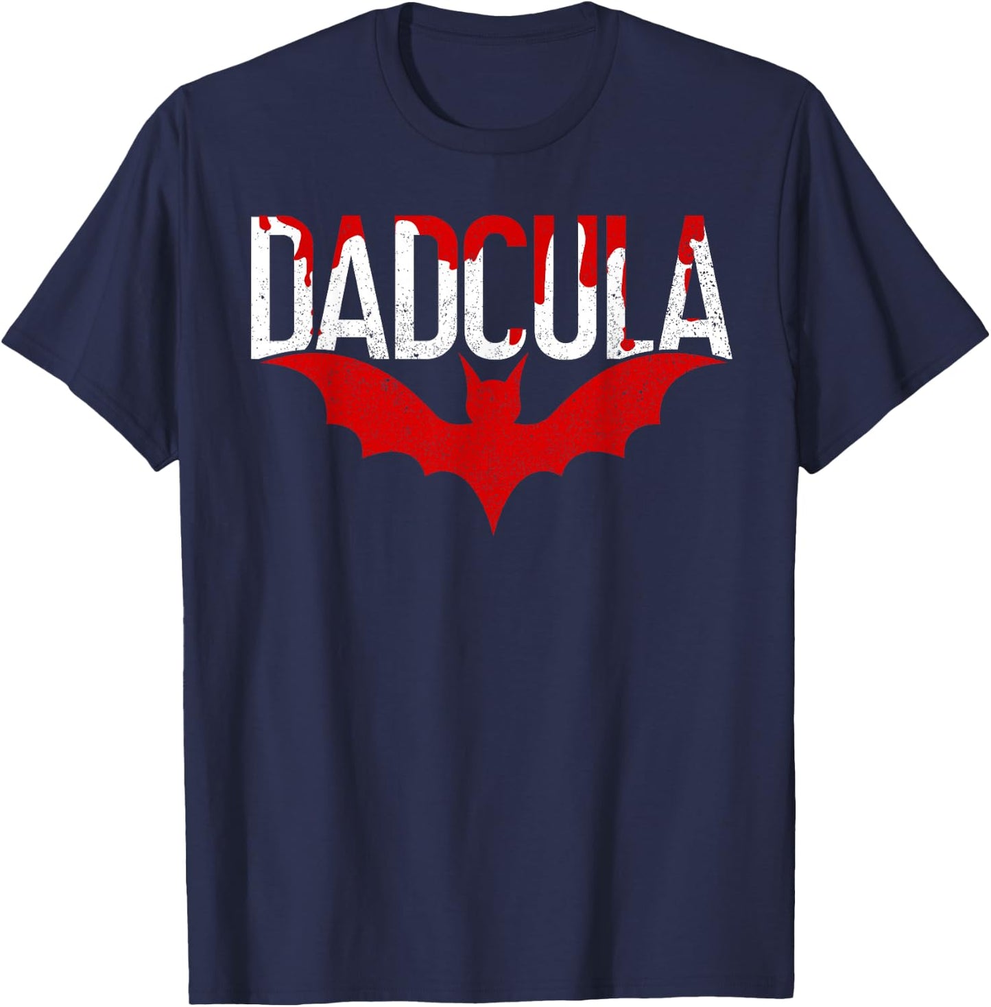 Papa Dadcula Dad Vampire Daddy Funny Halloween Father T-Shirt - T-Shirt | Navy