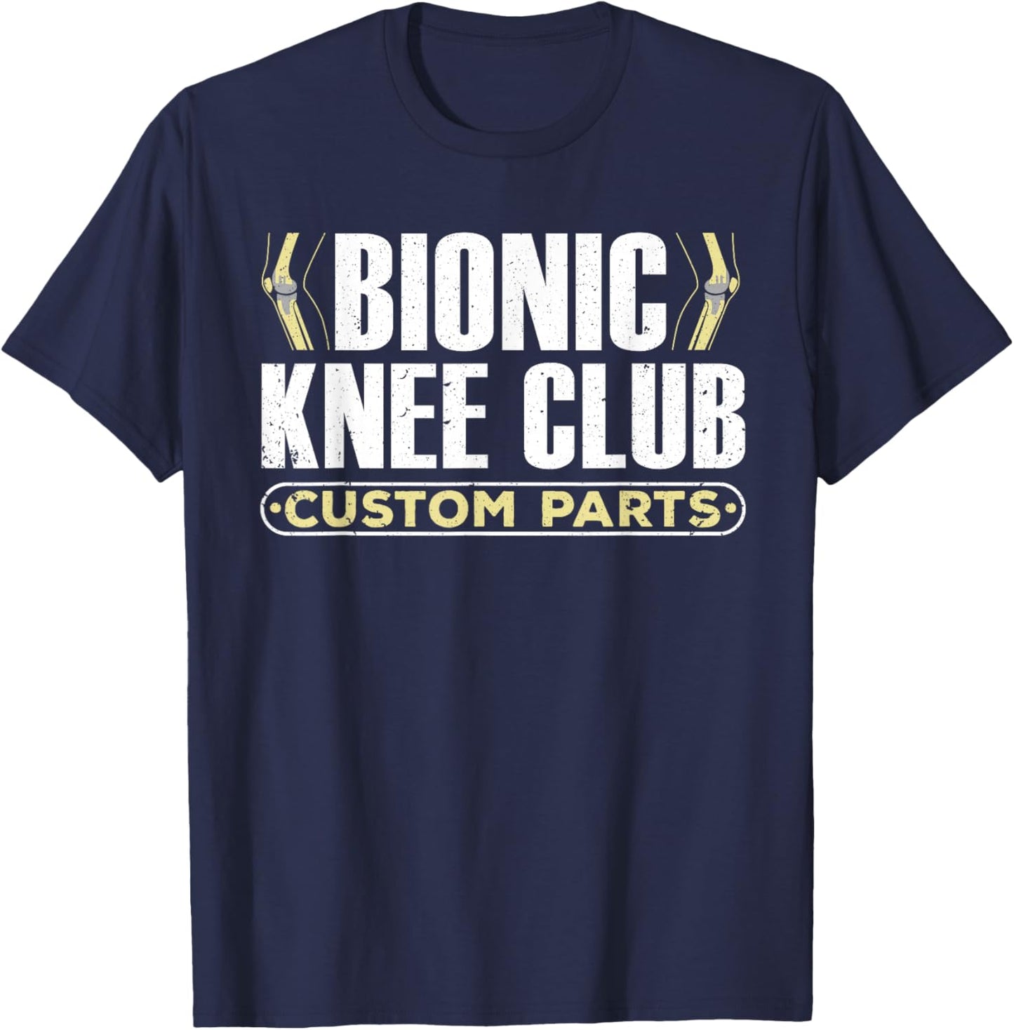 Cool Knee Replacement Women Knee Surgery Recovery T-Shirt - T-Shirt | Navy