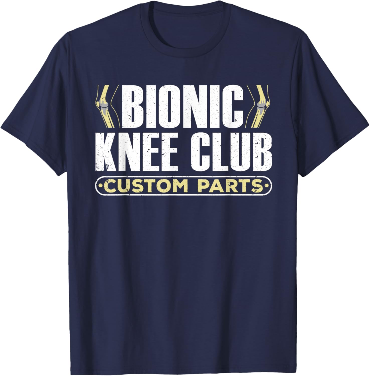 Cool Knee Replacement Women Knee Surgery Recovery T-Shirt - T-Shirt | Navy