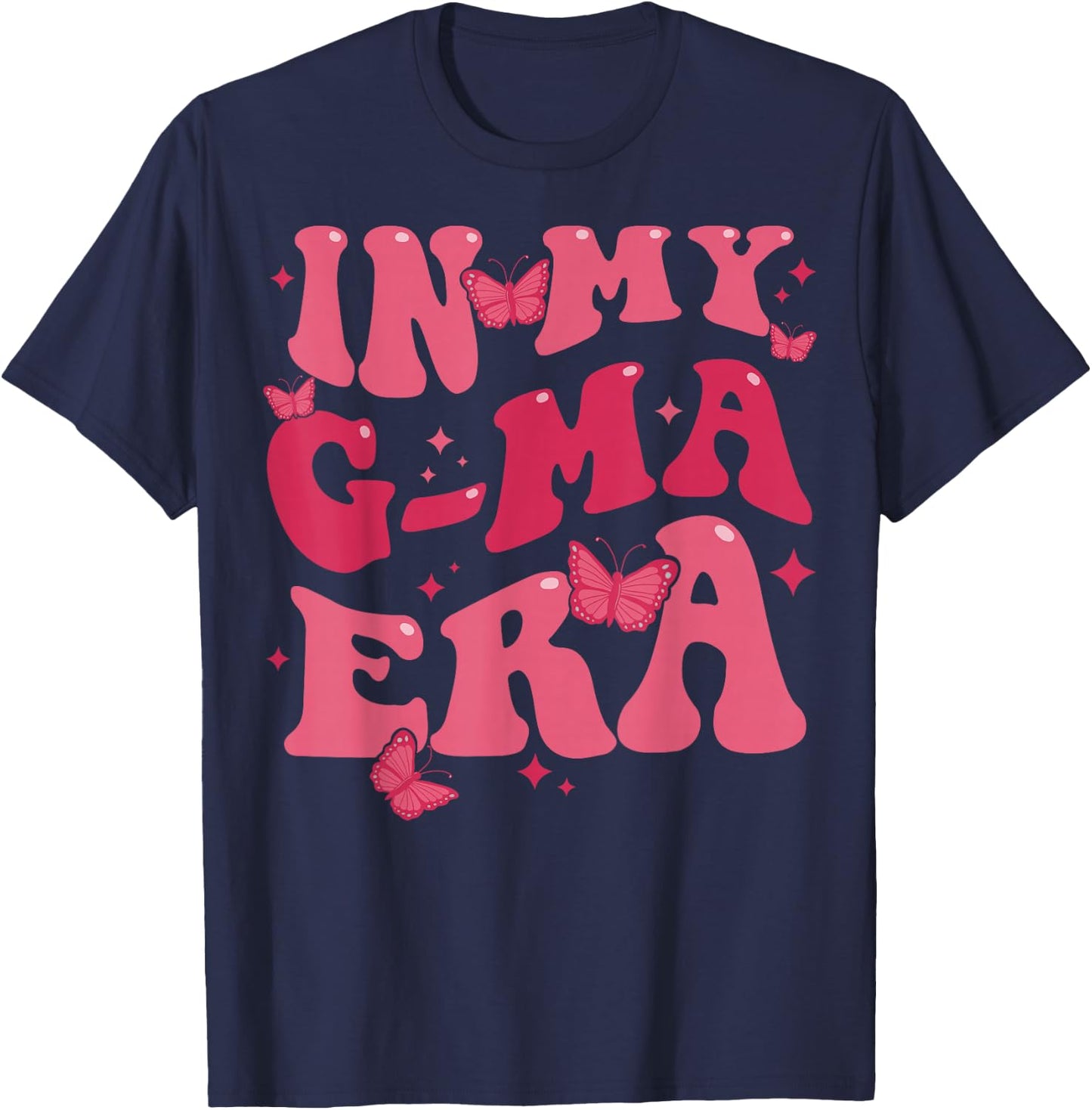 In My G-Ma Era Baby Announcement for Grandma Mother's Day T-Shirt - T-Shirt | Navy