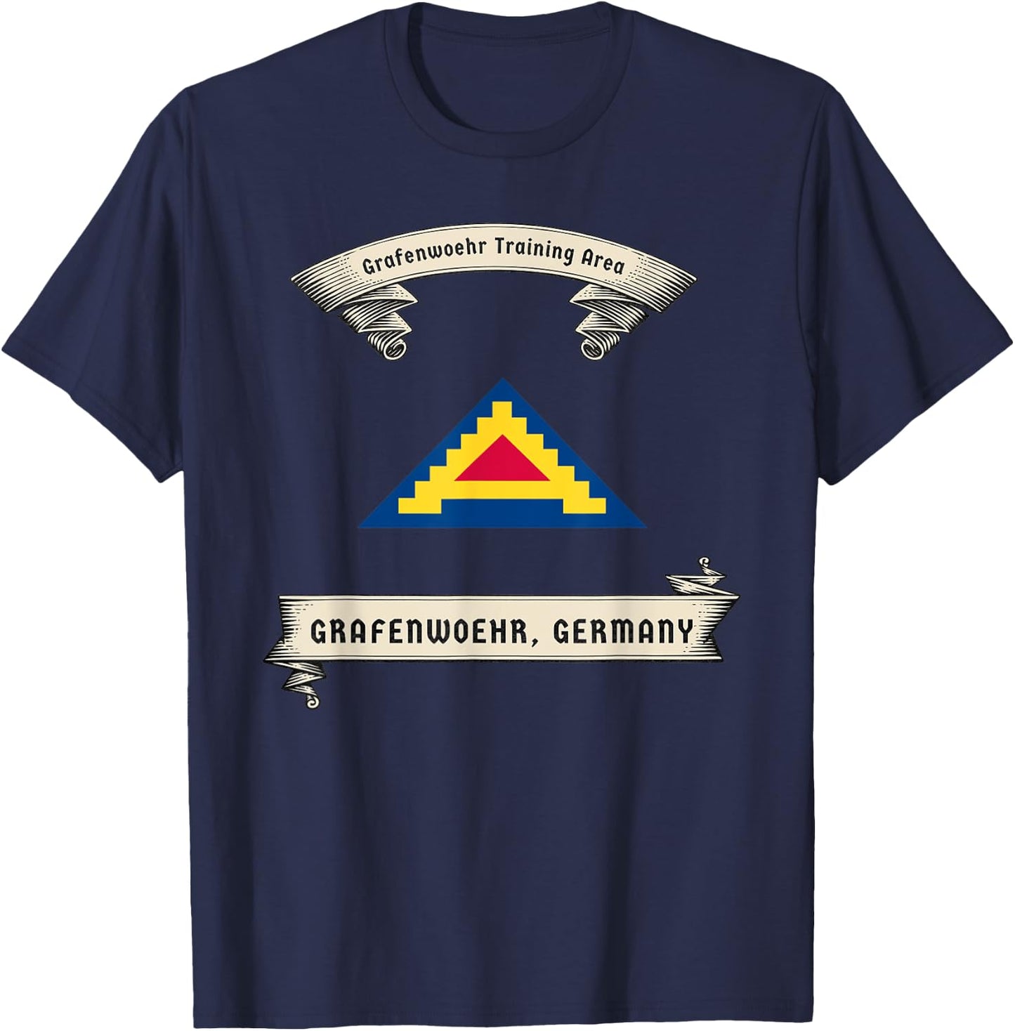 Vintage Military Design - Grafenwoehr Training Area, Germany T-Shirt - T-Shirt | Navy