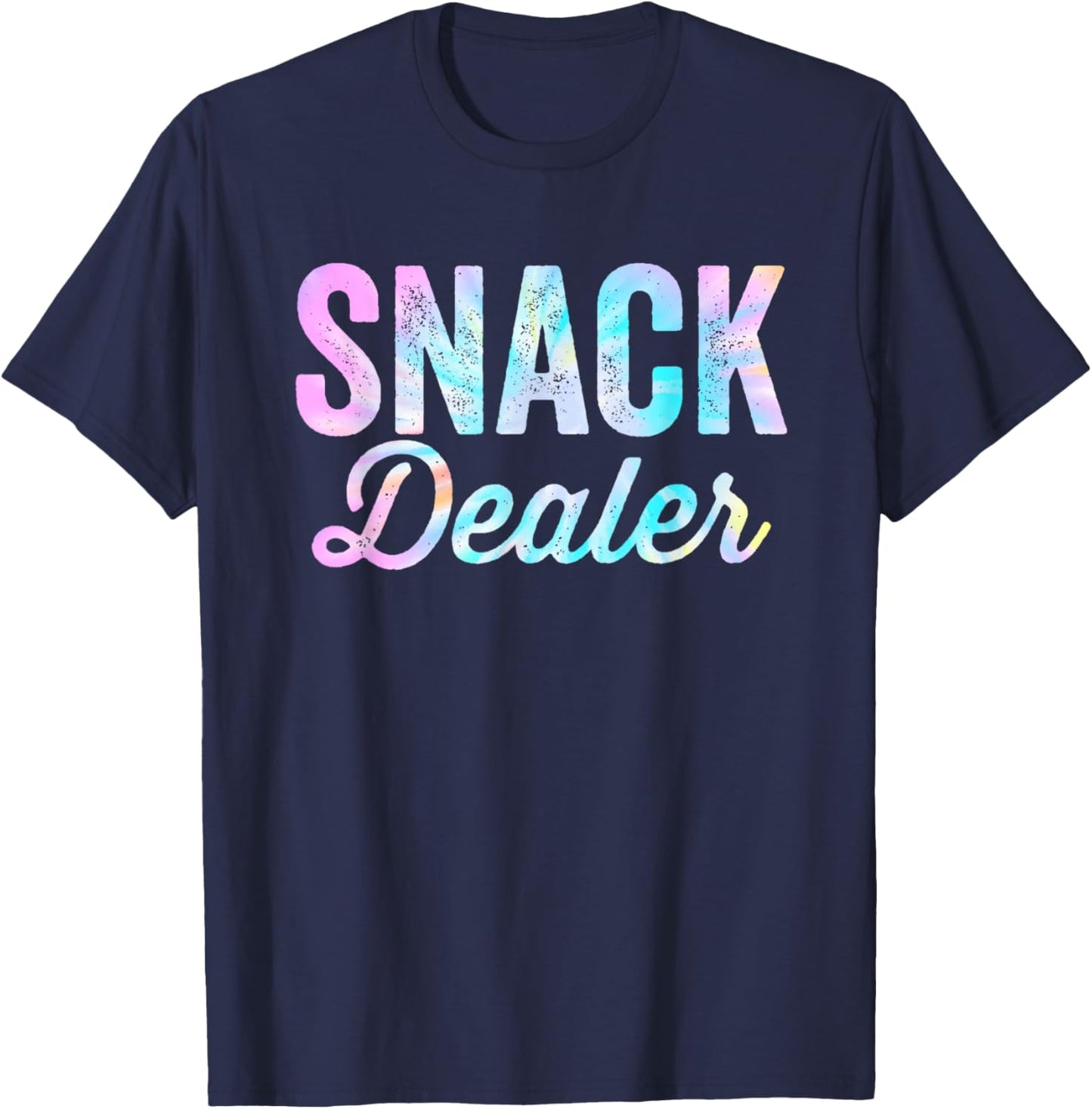 Snack Dealer Summer Camp Staff Daycare Worker Funny Tie Dye Women T-Shirt - T-Shirt | Navy