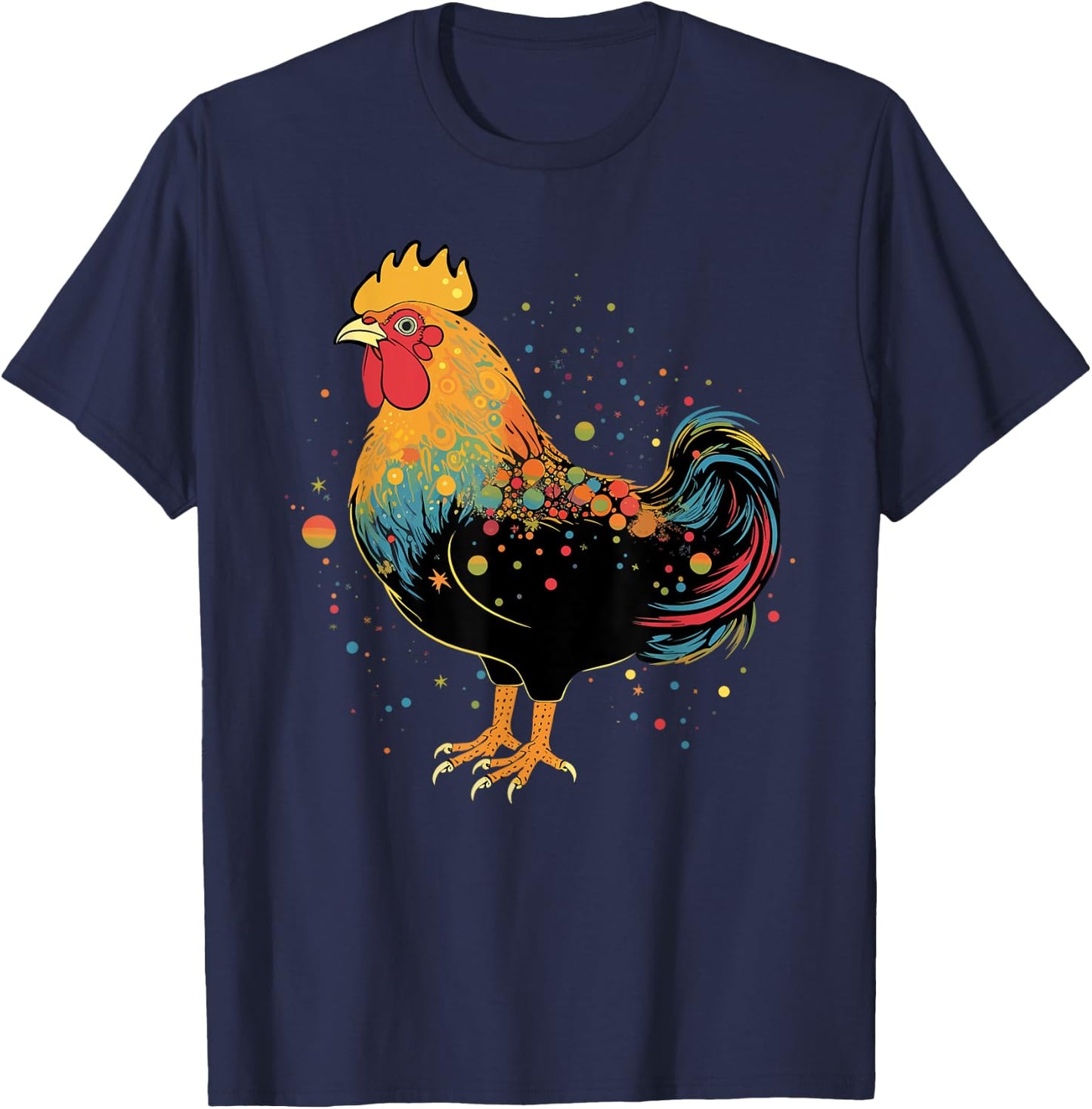 Chicken Gifts Farm Country Women Men Kids Funny Chicken T-Shirt - T-Shirt | Navy